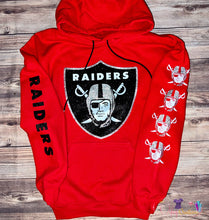 Load image into Gallery viewer, Glitter football hoodie
