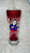 Load image into Gallery viewer, Michael rhinestone drip tumbler
