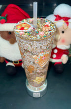 Load image into Gallery viewer, Snow globe gingerbread tumbler
