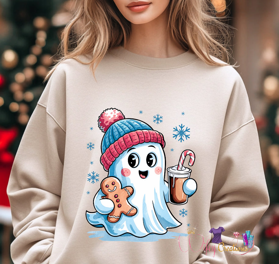 Christmas ghost sweater