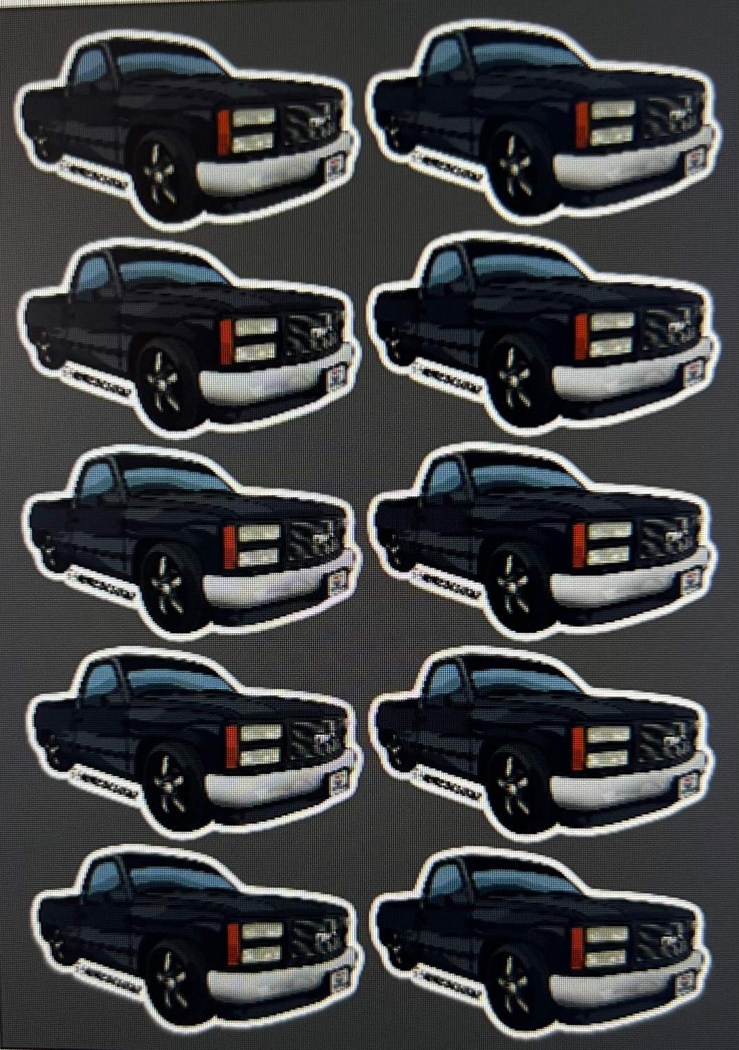 Die cut stickers