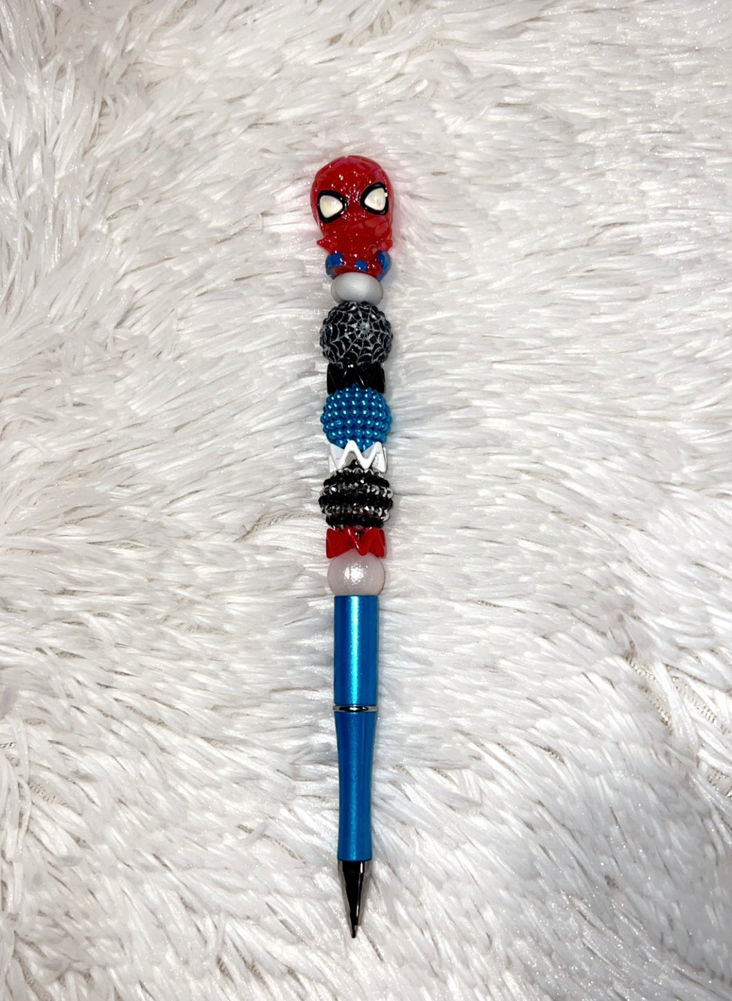 Spiderman beaded pen