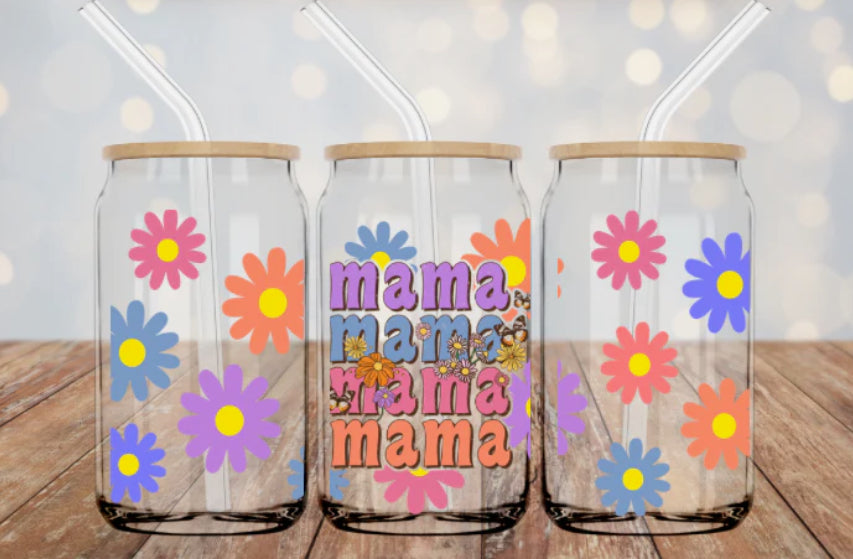 Mama colorful flowers