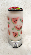 Load image into Gallery viewer, Summer watermelon frosted glass cup
