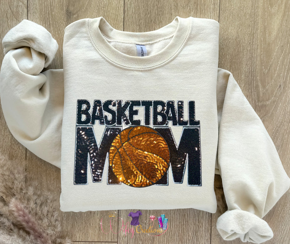 Basketball mom sequins