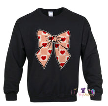 Load image into Gallery viewer, Red heart bow sweater
