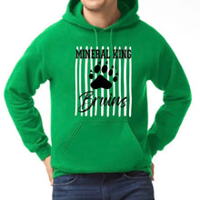 Load image into Gallery viewer, Bruins adult green PTA Paw hoodie
