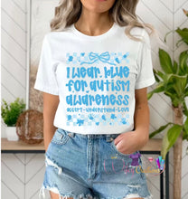 Load image into Gallery viewer, Autism awareness wear blue

