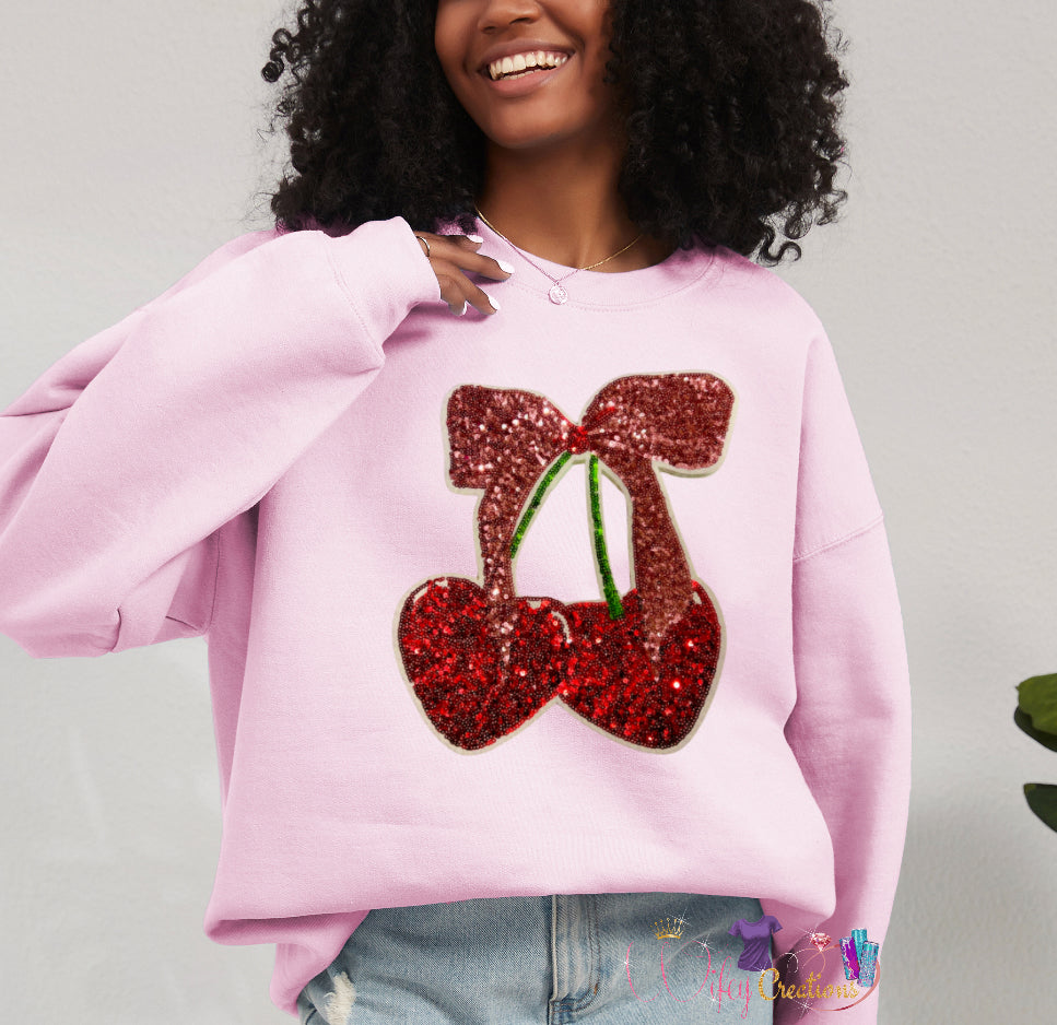 Coquette cherry sweaters