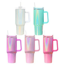 Load image into Gallery viewer, 40oz custom tumbler with handle
