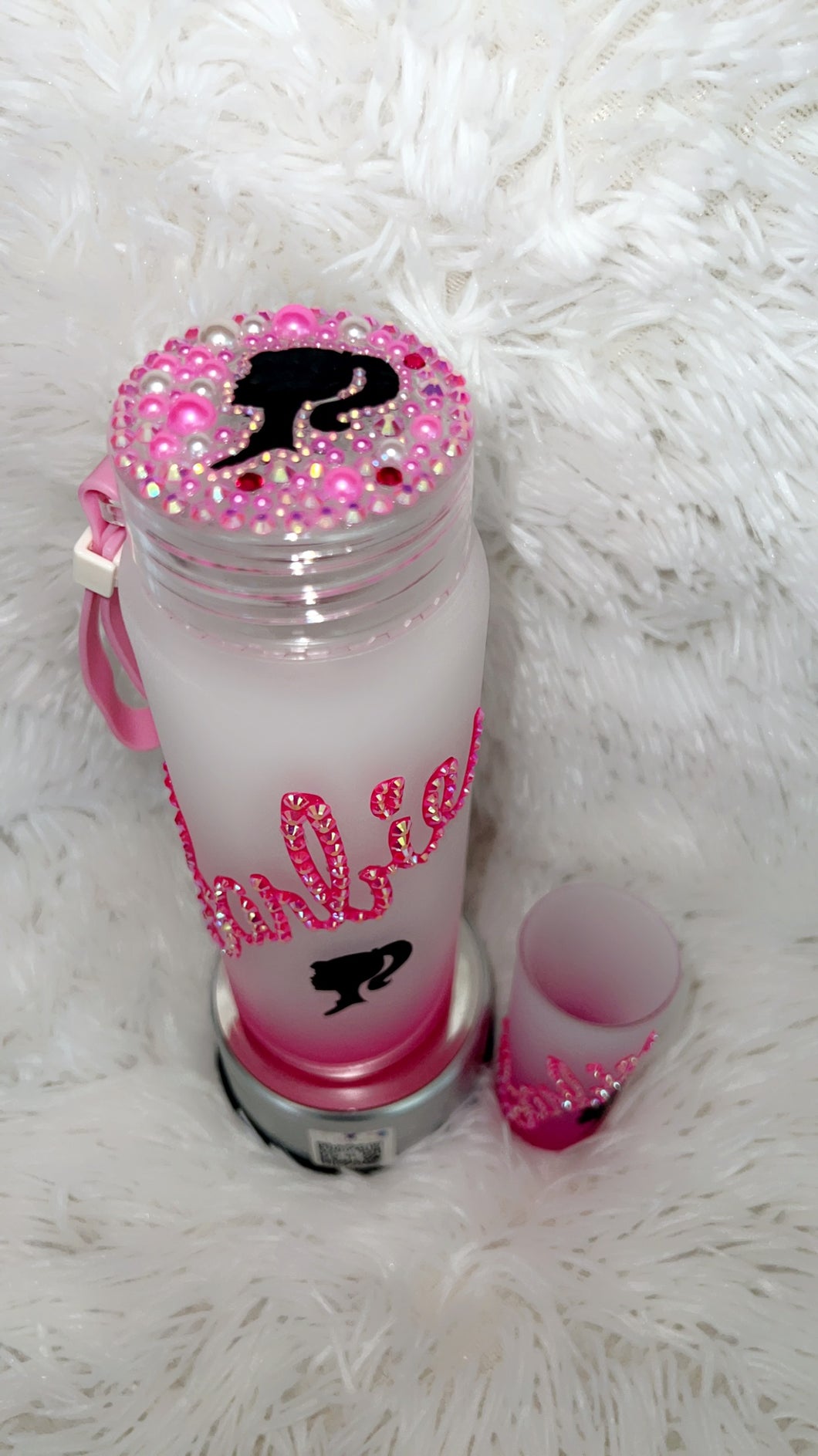Barbie Matching glass tumbler & shot glass
