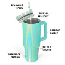 Load image into Gallery viewer, 40oz custom tumbler with handle
