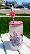 Load image into Gallery viewer, Frenchie glass can cup
