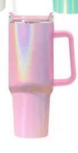 Load image into Gallery viewer, 40oz custom tumbler with handle
