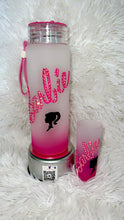 Load image into Gallery viewer, Barbie Matching glass tumbler &amp; shot glass
