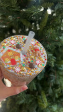 Load and play video in Gallery viewer, Snow globe gingerbread tumbler
