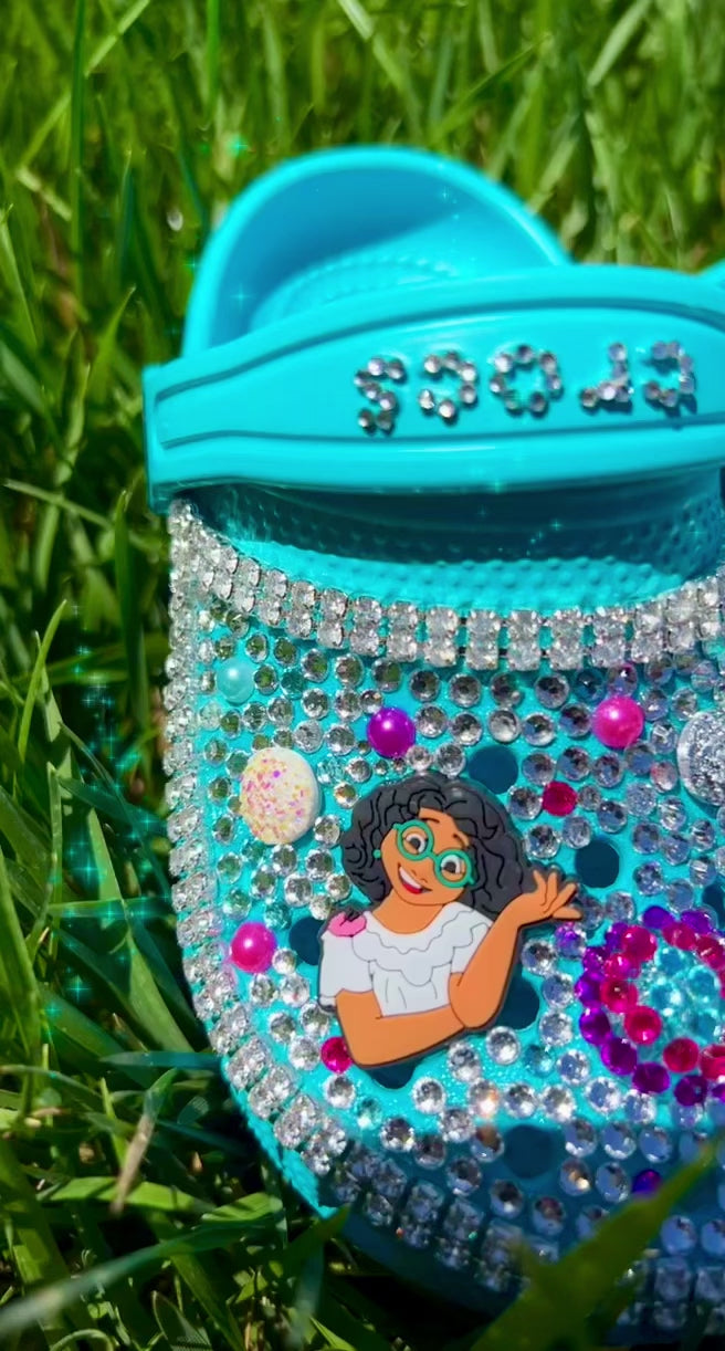 Toddler teal crocs