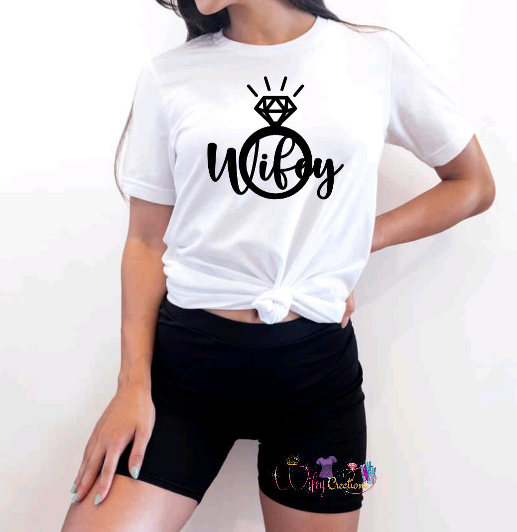 Wifey ring shirt