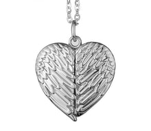 Load image into Gallery viewer, Custom photo Heart wing locket necklace

