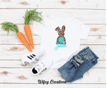 Load image into Gallery viewer, Kids Easter bunny teal

