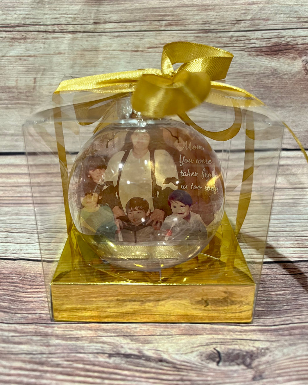 Clear Memorial Ornament
