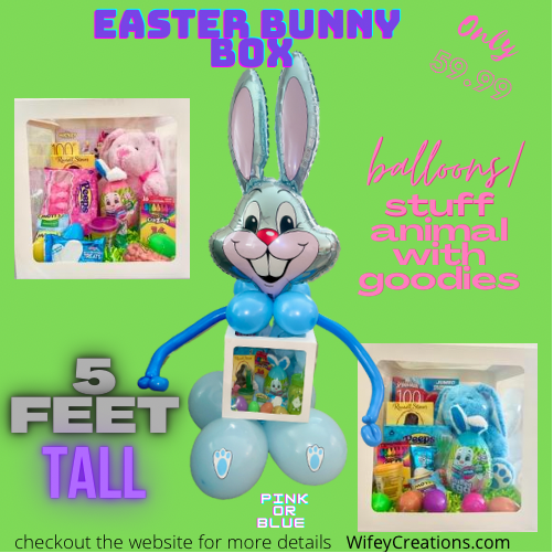 Easter Bunny box with goodies