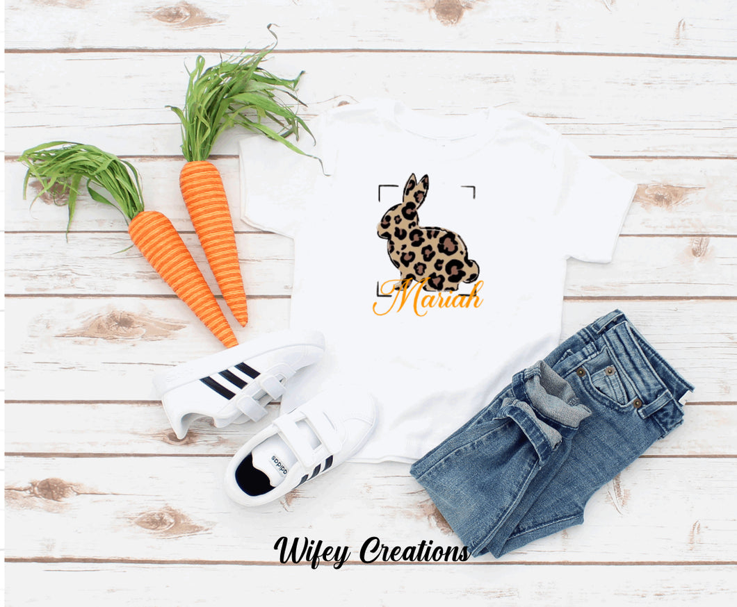 Kids Easter leopard bunny