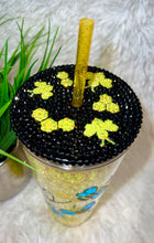 Load image into Gallery viewer, Bee rhinestone snow globe tumbler
