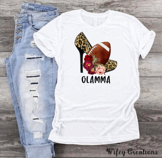 Glamma football tee