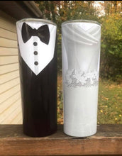 Load image into Gallery viewer, Bride and Groom tumblers
