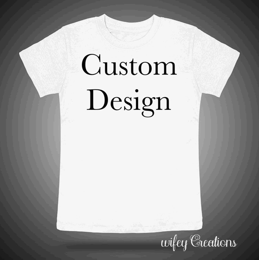 Customize Vinyl/DTF T-Shirt add your design or photo