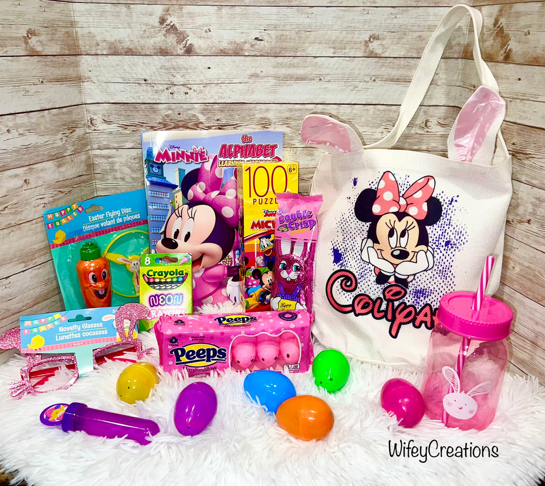 Custom Easter basket with goodies