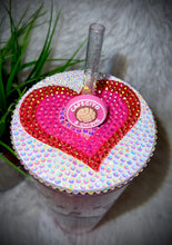 Load image into Gallery viewer, Cafecito cup rhinestone snow globe
