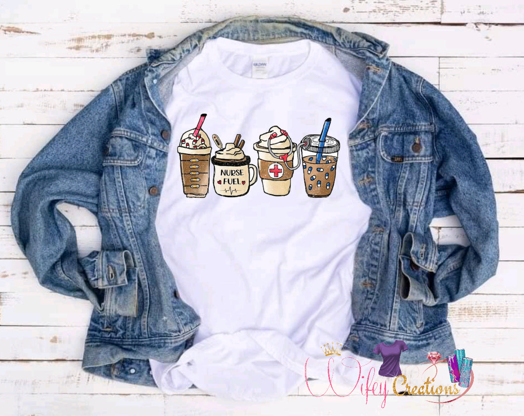Nurse fuel coffee shirt
