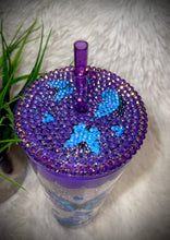 Load image into Gallery viewer, Purple butterfly rhinestone

