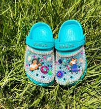Load image into Gallery viewer, Toddler teal crocs
