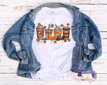Load image into Gallery viewer, Fall coffee shirt
