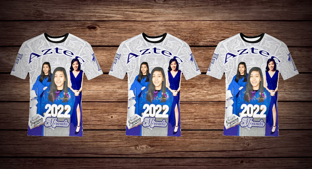 Graduation all over shirts 3pk
