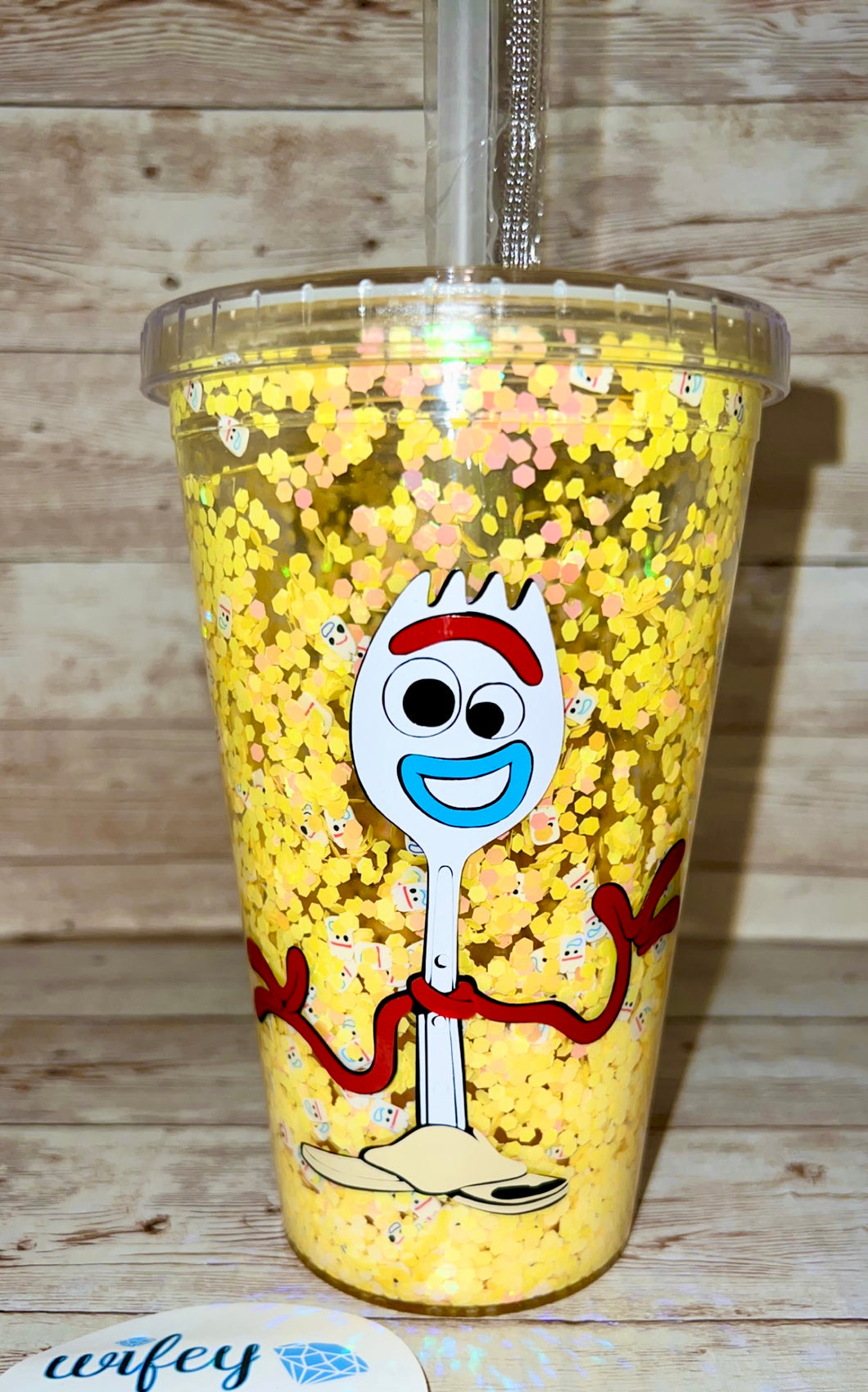 Fork snow glow tumbler