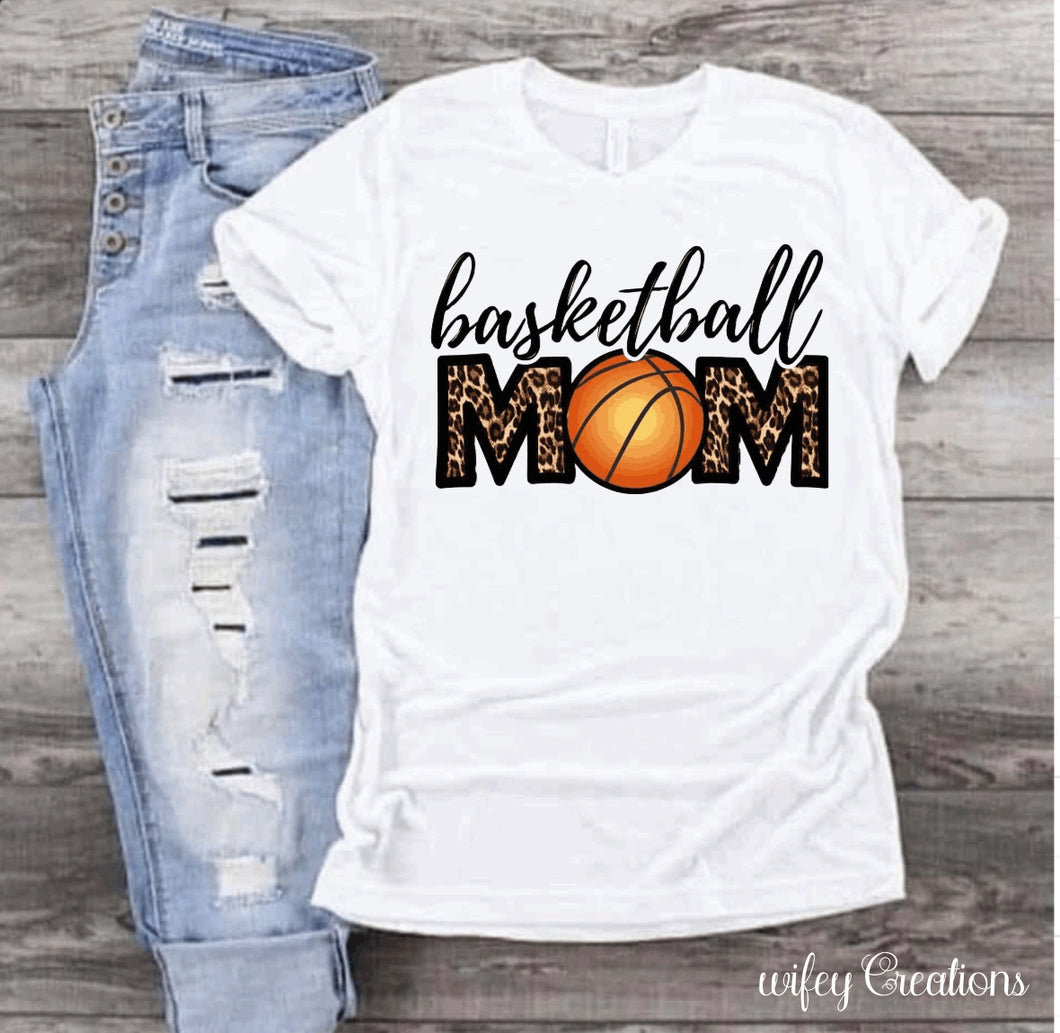 Basketball mom leopard