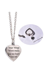 Load image into Gallery viewer, Urn Heart Necklace , Memorial Necklace ,
