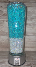 Load image into Gallery viewer, Aqua rhinestone snow globe
