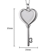 Load image into Gallery viewer, Heart key Necklace

