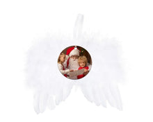 Load image into Gallery viewer, Angel wings ornament with photo
