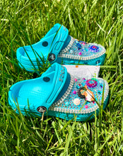 Load image into Gallery viewer, Toddler teal crocs
