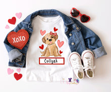 Load image into Gallery viewer, Valentines puppy shirt
