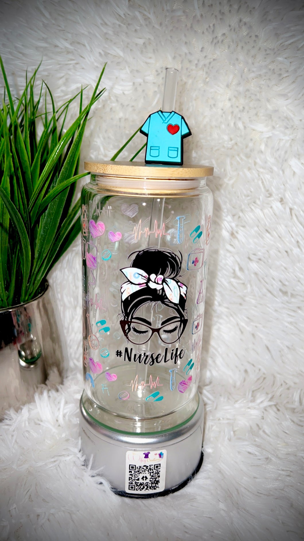 Glass nurse life cup